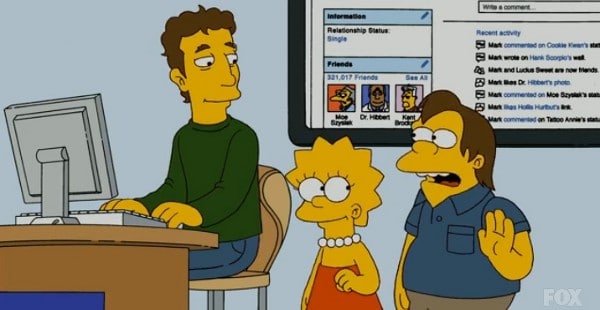Mark Zuckerberg, Gastrolle bei den Simpsons