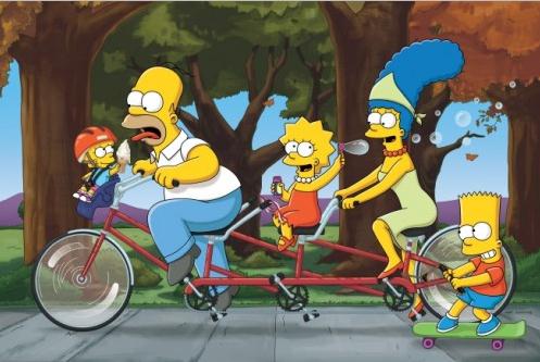 Maggie, Homer, Lisa, Marge und Bart - Die Simpsons