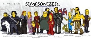 Games of Thrones in Simpsons Gelb
