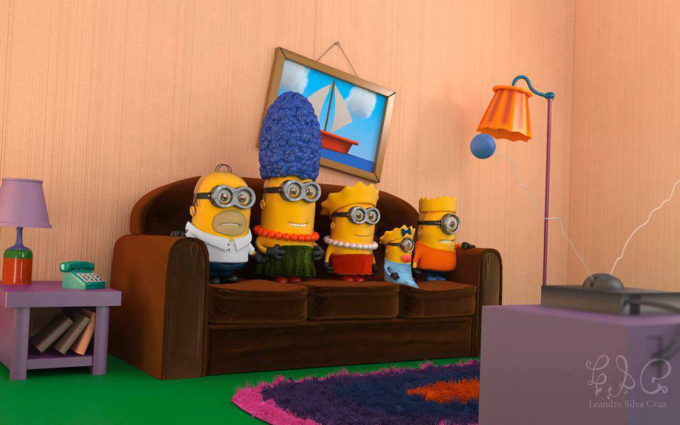 Minions im Simpsons Style