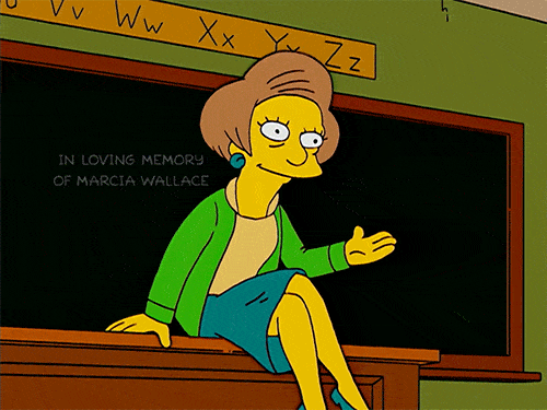 Bart Simpsons widmet Tafelgag Edna Krabappel