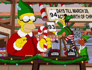 Simpsons Couchgag – White Christmas Blues