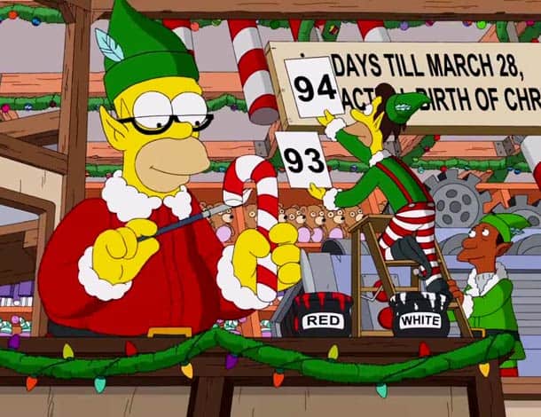 Simpsons Couchgag – White Christmas Blues