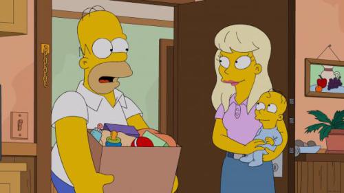 Homer bleibt mit einer hochschwangeren Frau im Aufzug stecken. Mit seiner Hilfe bekommt sie dort ihr Kind - und nennt es aus Dankbarkeit Homer Junior. Homer entwickelt bald eine erstaunliche Zuneigung zu dem Kind. Irgendwann verbringt er mit ihm mehr Zeit als mit seiner eigenen Familie. Als Marge herausfindet, wo sich Homer nach der Arbeit immer...