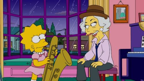 Homer verliert bei einem Pokerabend 5.000 Dollar an die Mitspielerin und alte Broadway-Größe Laney Fontaine. Um sie von seiner Armut zu überzeugen, lädt Homer Laney zum Abendessen ein. Als sie Lisas Saxophonkünste kennenlernt, ist sie so begeistert, dass sie Homer die Schulden erlassen will - wenn Lisa mit ihr auf Tour geht.