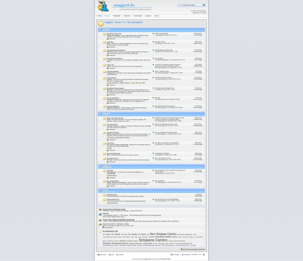 MAGGIED Simpsons Forum schließt nach fast 18 Jahren