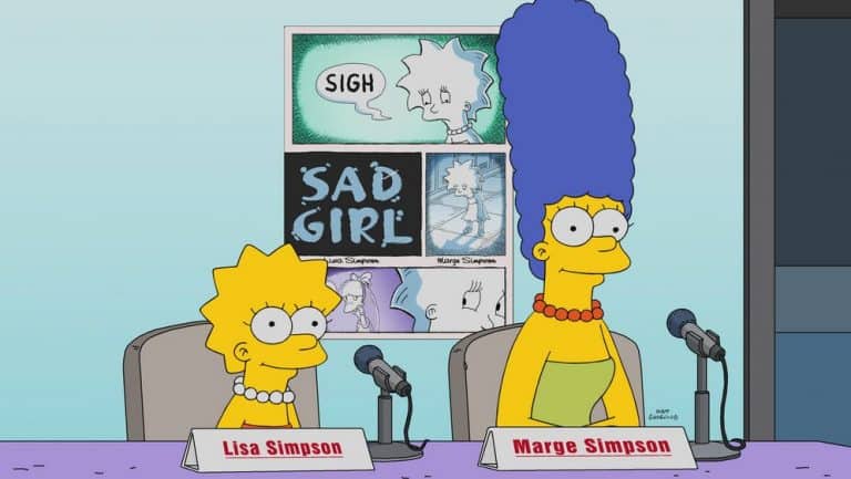 sad girl 29 staffel die simpsons 1 © 20th Television / Disney – redaktionelle Verwendung (Fanprojekt) sad girl 29 staffel die simpsons 1 © 20th Television / Disney – redaktionelle Verwendung (Fanprojekt)
