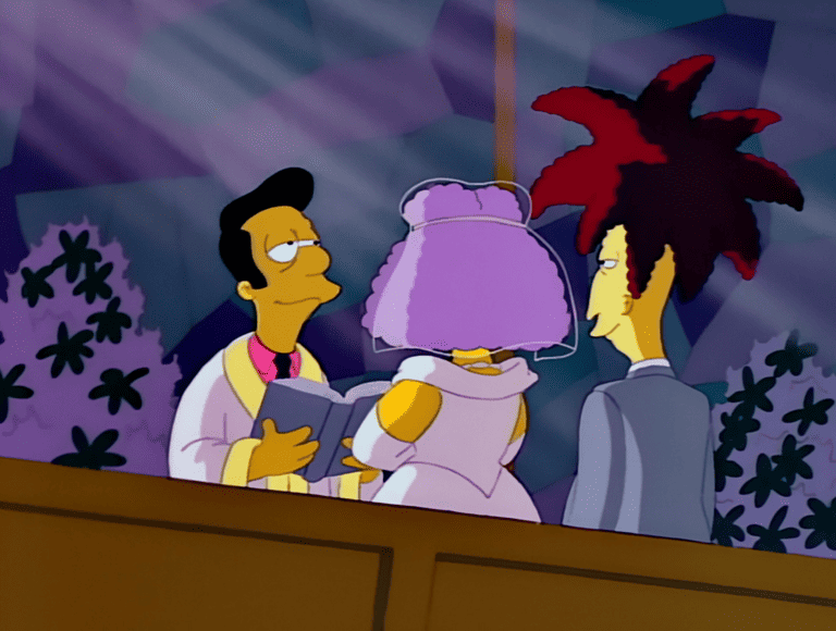 Bild zur Folge „Bis dass der Tod euch scheidet“ mit Maggie Simpson