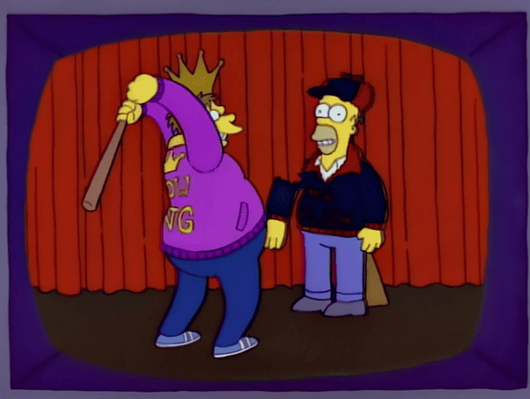 Bild zur Folge „Einmal als Schneekönig“ mit Maggie Simpson