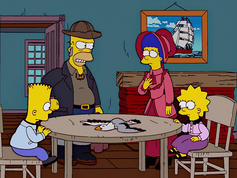 Bild zur Folge „Fantasien einer durchgeknallten Hausfrau“ mit Maggie Simpson