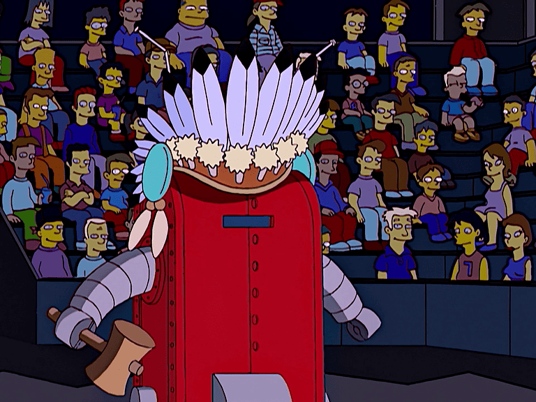 Bild zur Folge „Häuptling Knock-A-Homer“ mit Maggie Simpson