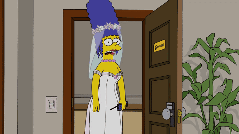 Bild zur Folge „Hochzeit kommt vor dem Fall“ mit Maggie Simpson