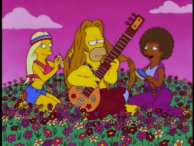 Homer ist ein toller Hippie
