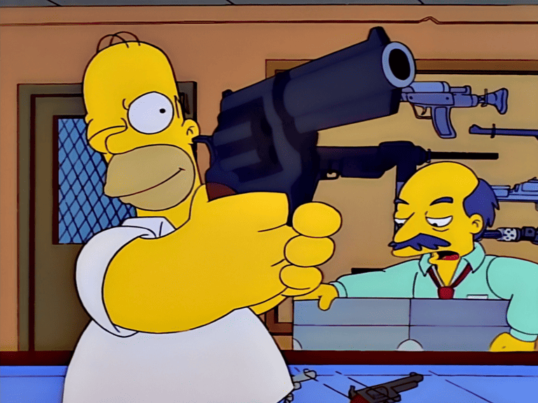 Bild zur Folge „Homer und der Revolver“ mit Maggie Simpson