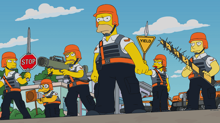 Homers Crossing 35 Staffel Die Simpsons 751 Folge 1 Episode © 20th Television / Disney – redaktionelle Verwendung (Fanprojekt) Homers Crossing 35 Staffel Die Simpsons 751 Folge 1 Episode © 20th Television / Disney – redaktionelle Verwendung (Fanprojekt)