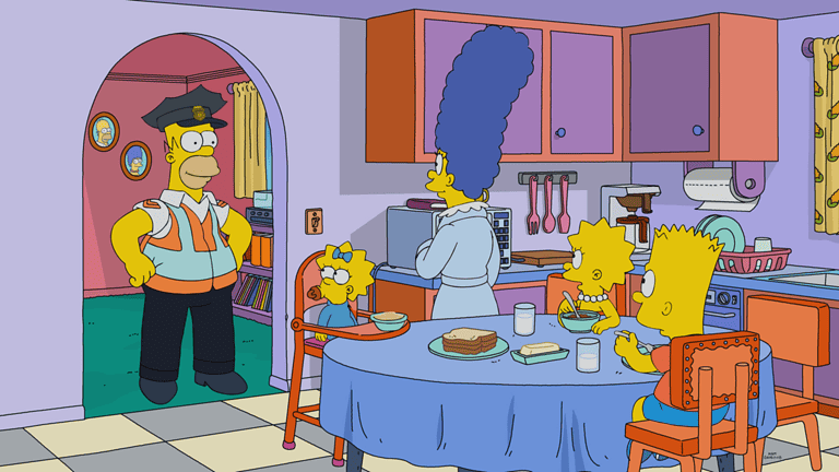 Homers Crossing 35 Staffel Die Simpsons 751 Folge 1 Episode2 © 20th Television / Disney – redaktionelle Verwendung (Fanprojekt) Homers Crossing 35 Staffel Die Simpsons 751 Folge 1 Episode2 © 20th Television / Disney – redaktionelle Verwendung (Fanprojekt)