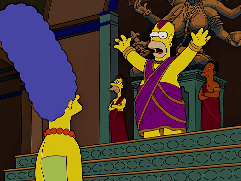 Bild zur Folge „Kiss Kiss Bang Bangalore“ mit Maggie Simpson