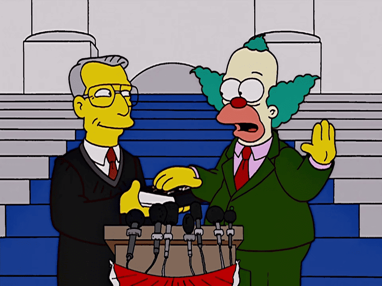 Bild zur Folge „Krusty im Kongress“