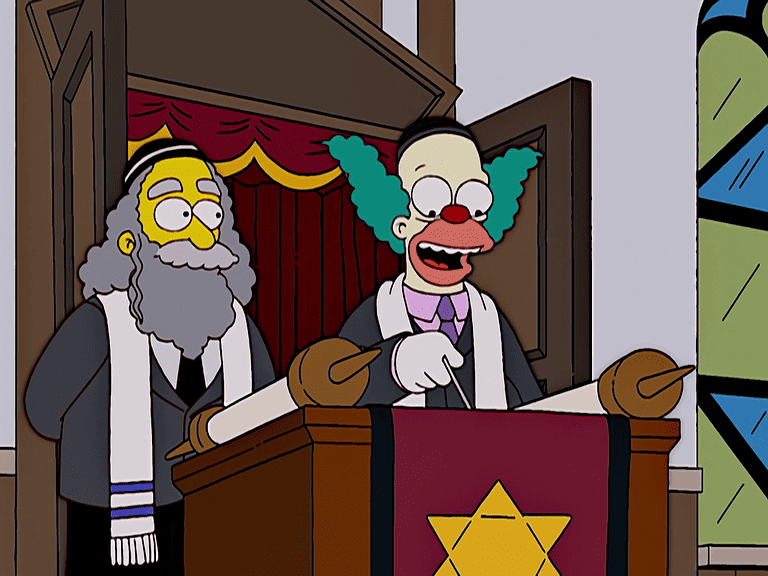 Bild zur Folge „Krustys Bar Mitzvah“ mit Maggie Simpson