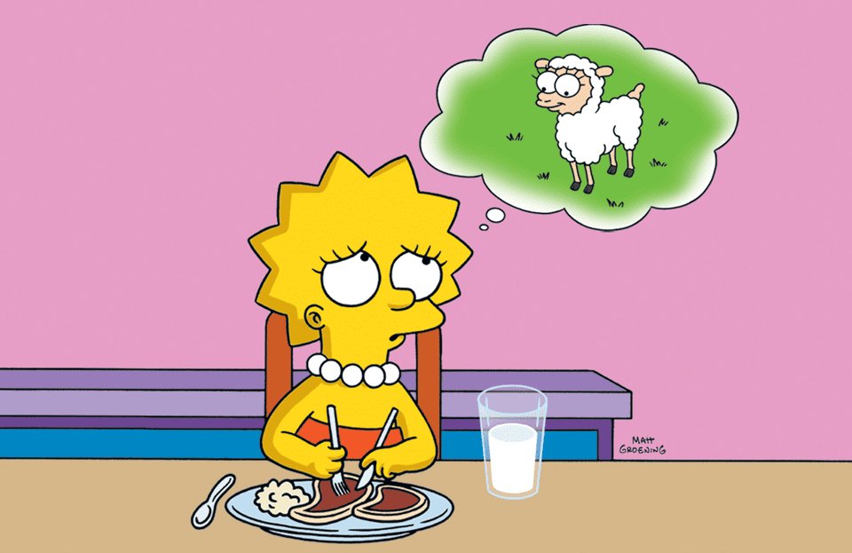 Lisa als Vegetarierin