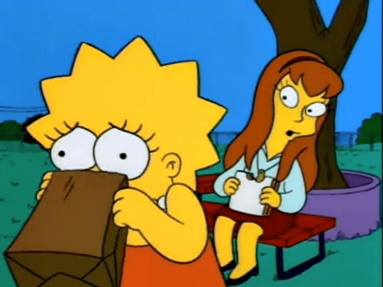 Bild zur Folge „Lisas Rivalin“ mit Maggie Simpson