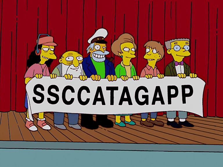 Bild zur Folge „Marge gegen Singles, Senioren, kinderlose Paare, Teenager und Schwule“ mit Maggie Simpson