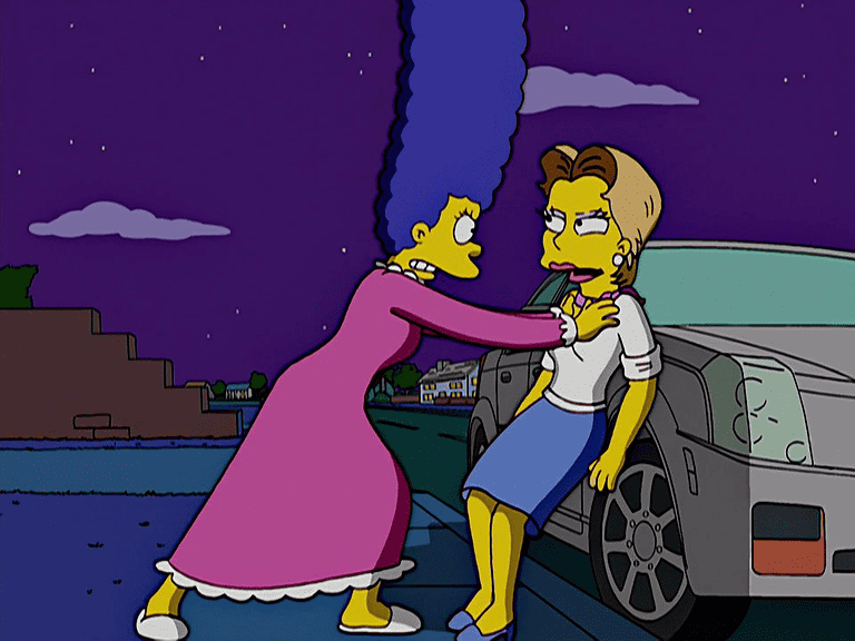 Bild zur Folge „Marges alte Freundin“ mit Maggie Simpson