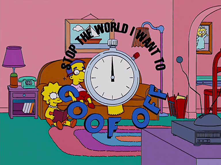 Bild zur Folge „Todesgrüße aus Springfield; 1.) Sensenmann-Wahnsinn 2.) Frinkenstein 3.) Halt die Welt an, ich möchte ausbücksen“ mit Dudley Herschbach