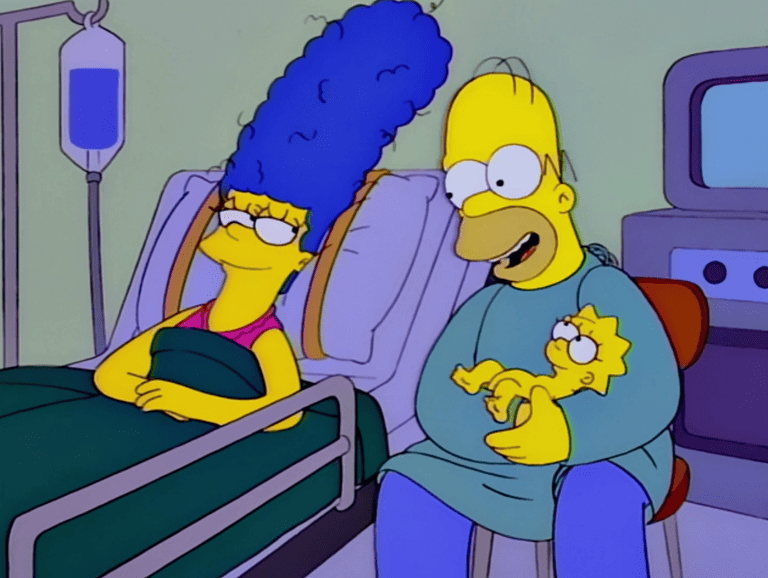 Bild zur Folge „Und Maggie macht drei“ mit Maggie Simpson