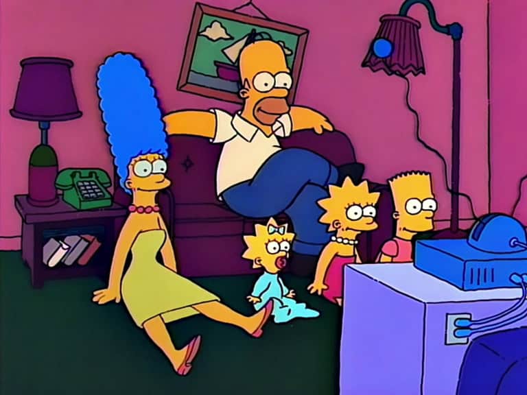 Couchgag aus „Bart kommt unter die Räder“ (Staffel 2)