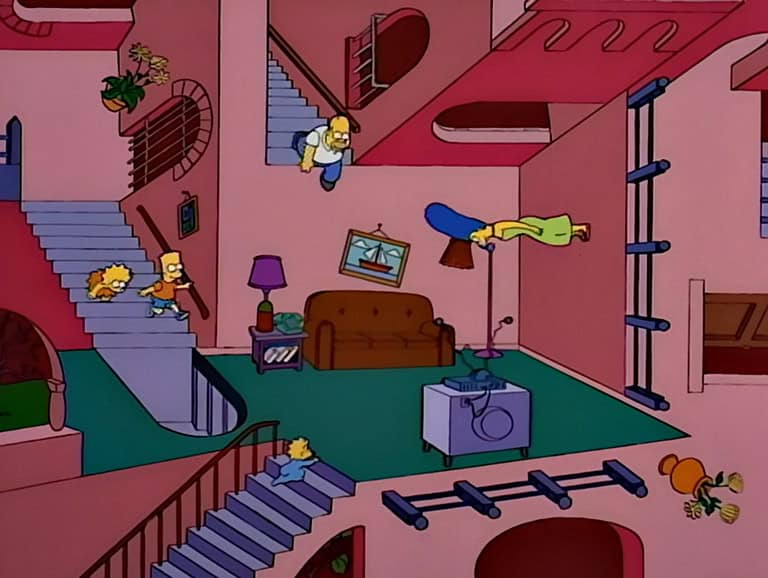 Couchgag aus „Der Lehrerstreik“ (Staffel 6)