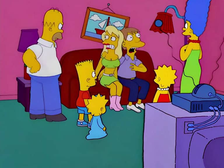 Couchgag aus „Bart und sein Westernheld“ (Staffel 13)