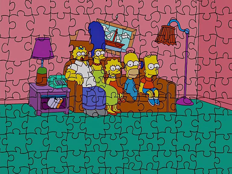 Couchgag aus „Der eingebildete Dachdecker“ (Staffel 16)