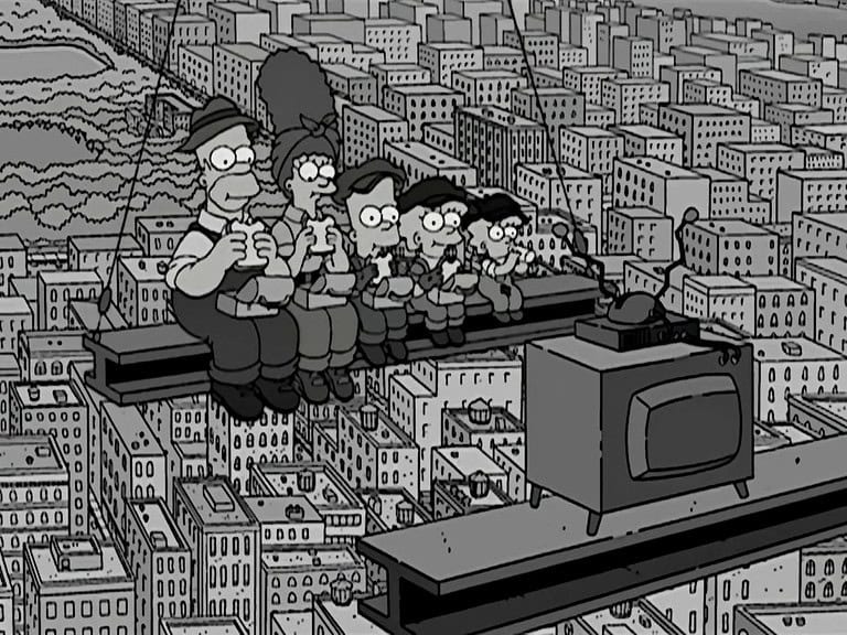 Couchgag aus „Die Helden von Springfield“ (Staffel 14)