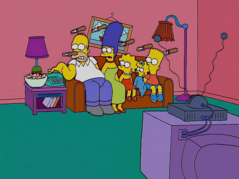 Couchgag aus „Die erste Liebe“ (Staffel 15)