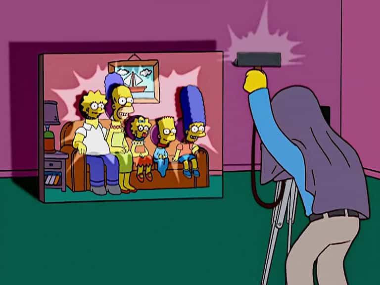 Couchgag aus „Die starken Arme der Marge“ (Staffel 14)