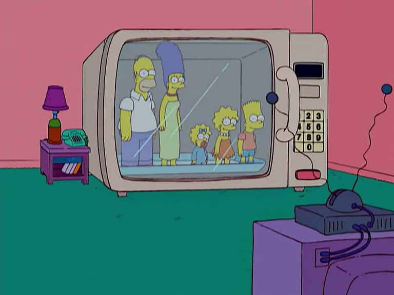 Couchgag aus „Geächtet“ (Staffel 15)