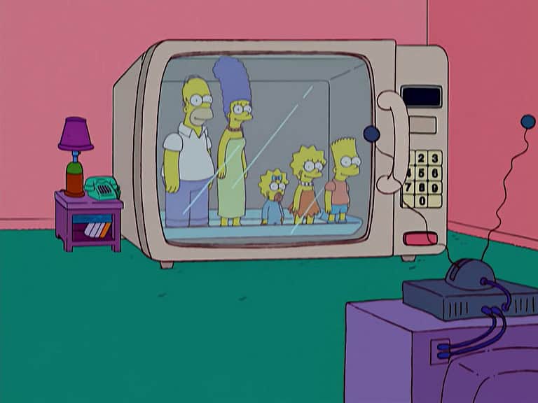 Couchgag aus „Geschichtsstunde mit Marge“ (Staffel 15)