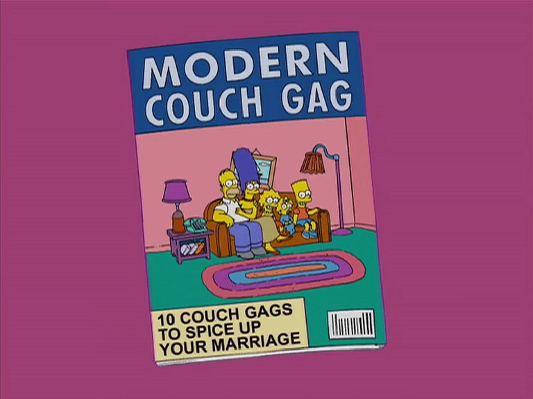 Couchgag aus „Kleiner Waise Milhouse“ (Staffel 19)