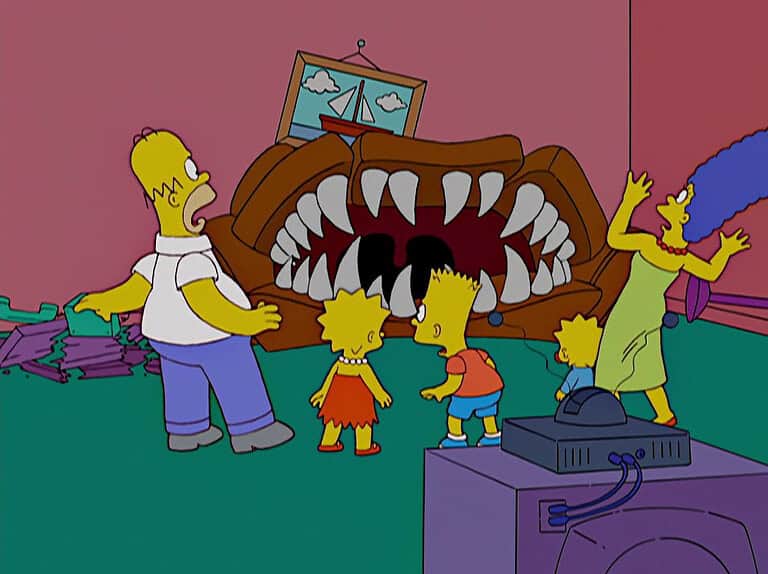 Couchgag aus „Mamas kleiner Liebling“ (Staffel 17)