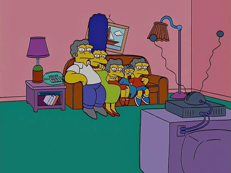 Couchgag aus „Marges alte Freundin“ (Staffel 16)