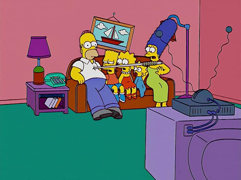 Couchgag aus „Nach Kanada der Pillen wegen“ (Staffel 16)