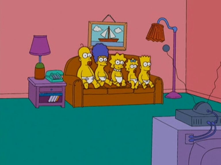 Couchgag aus „Rache ist dreimal süß“ (Staffel 18)