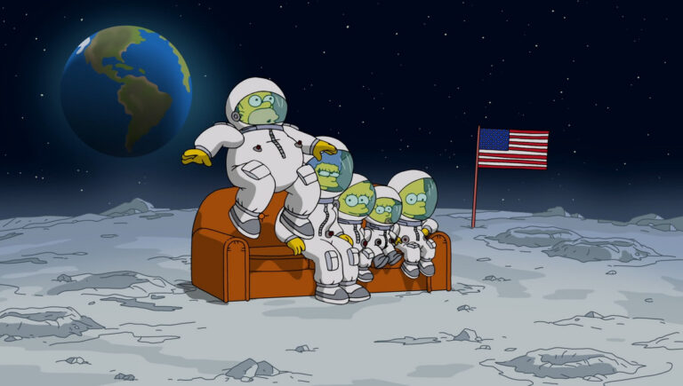 Couchgag aus „Das verflixte 7. Bier - Disney+: Der Badeurlaub“ (Staffel 32)