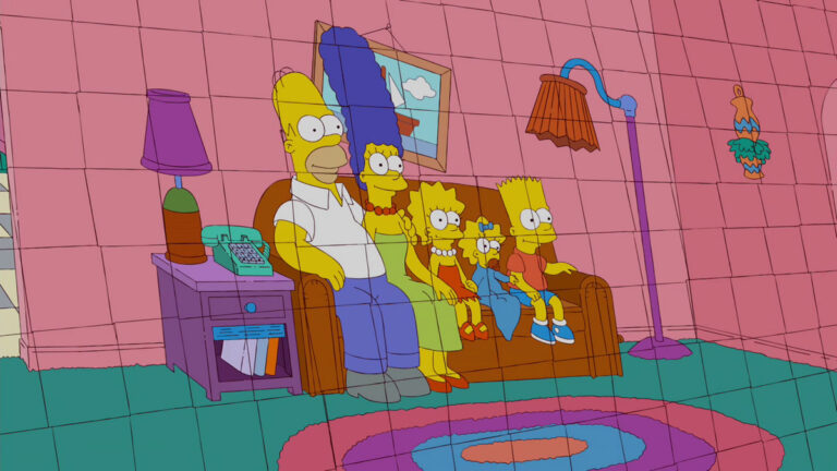 Couchgag aus „Der Spion, der mich anlernte“ (Staffel 23)