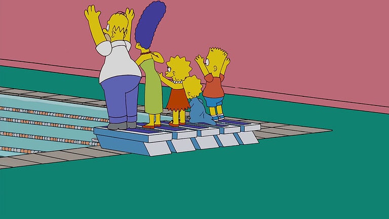 Couchgag aus „Die Farbe Gelb“ (Staffel 21)