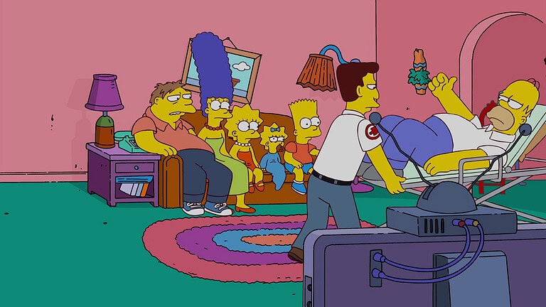 Couchgag aus „Die Farbe Grau“ (Staffel 22)
