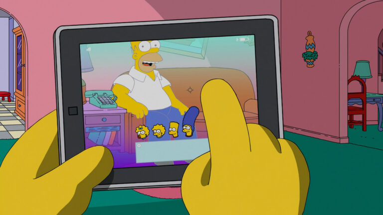 Couchgag aus „Die virtuelle Familie“ (Staffel 28)