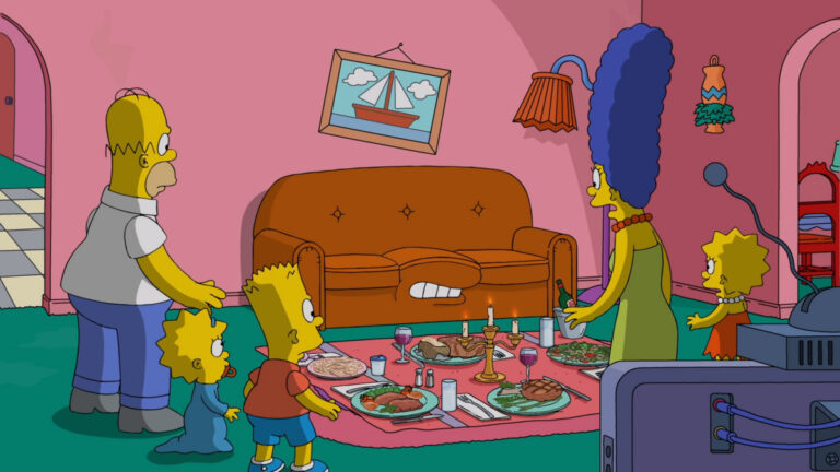 Couchgag aus „Drei gescheiterte Träume - Disney+: Drei verweigerte Träume“ (Staffel 32)