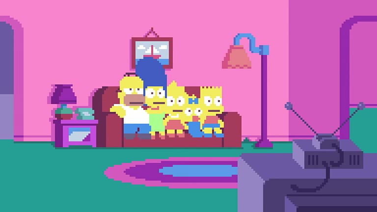 Couchgag aus „Driving Miss Marge“ (Staffel 26)